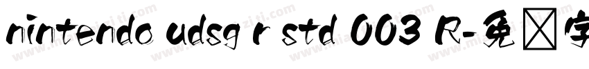 nintendo udsg r std 003 R字体转换